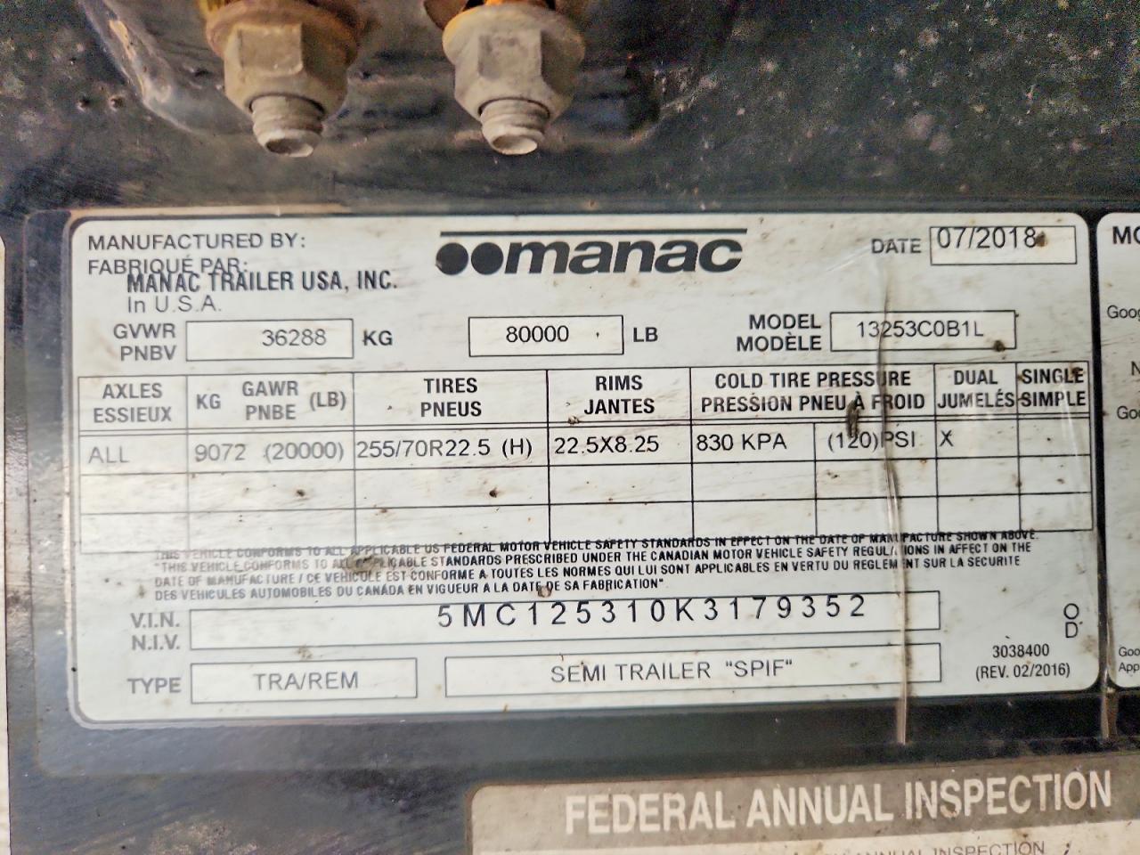 2019 MANAC UNKNOWN