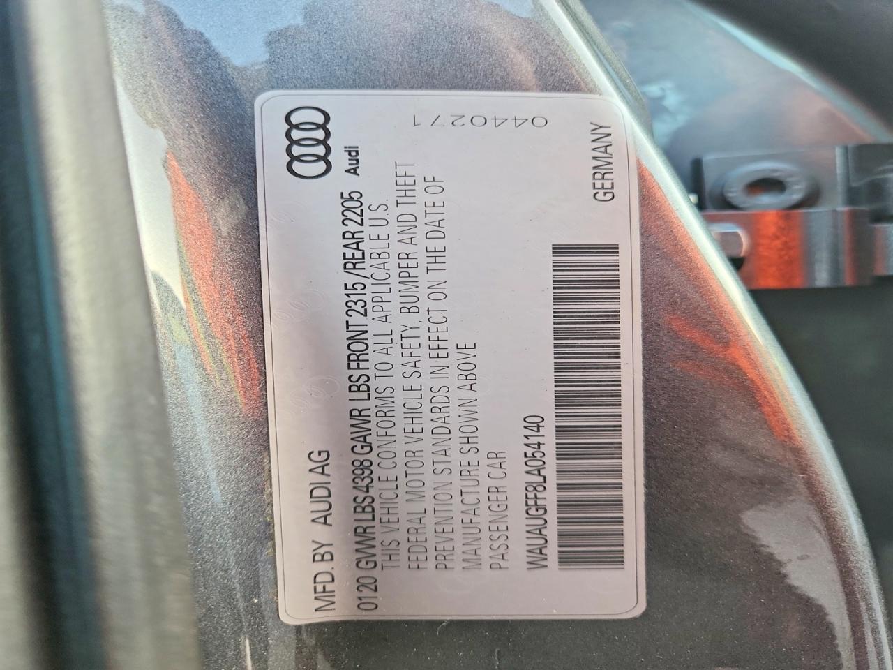 2020 AUDI A3