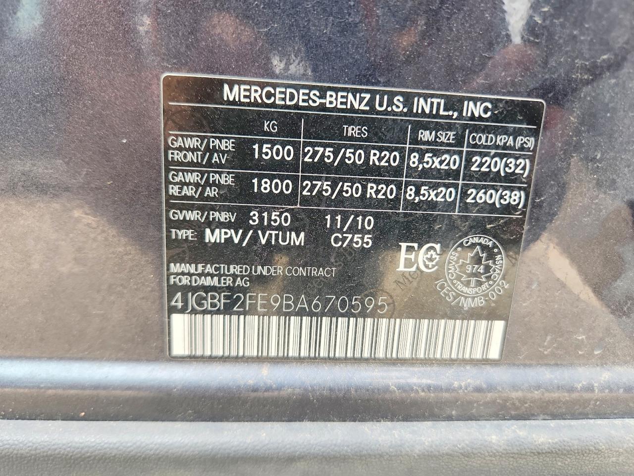 2011 MERCEDES-BENZ GL-CLASS