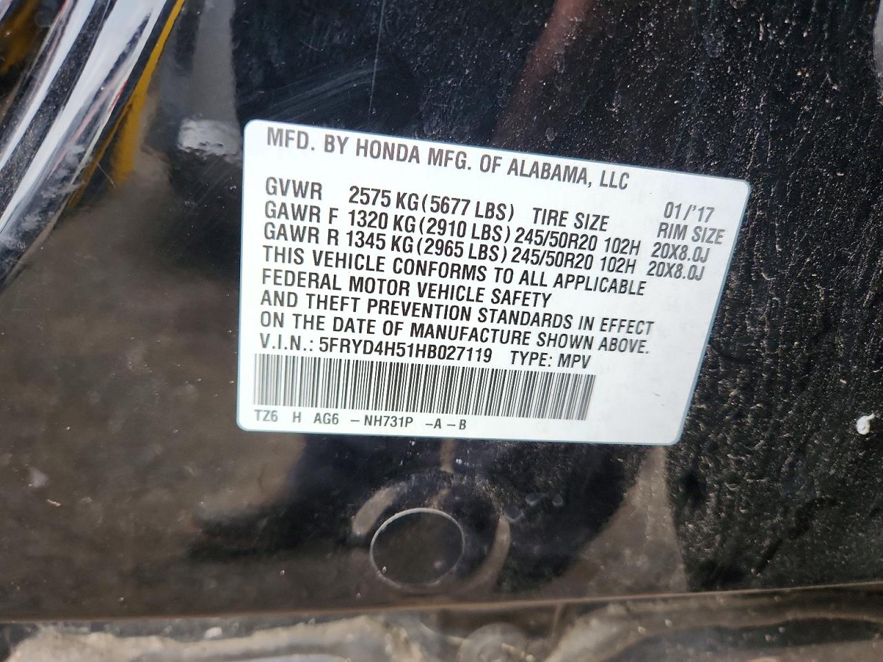 2017 ACURA MDX