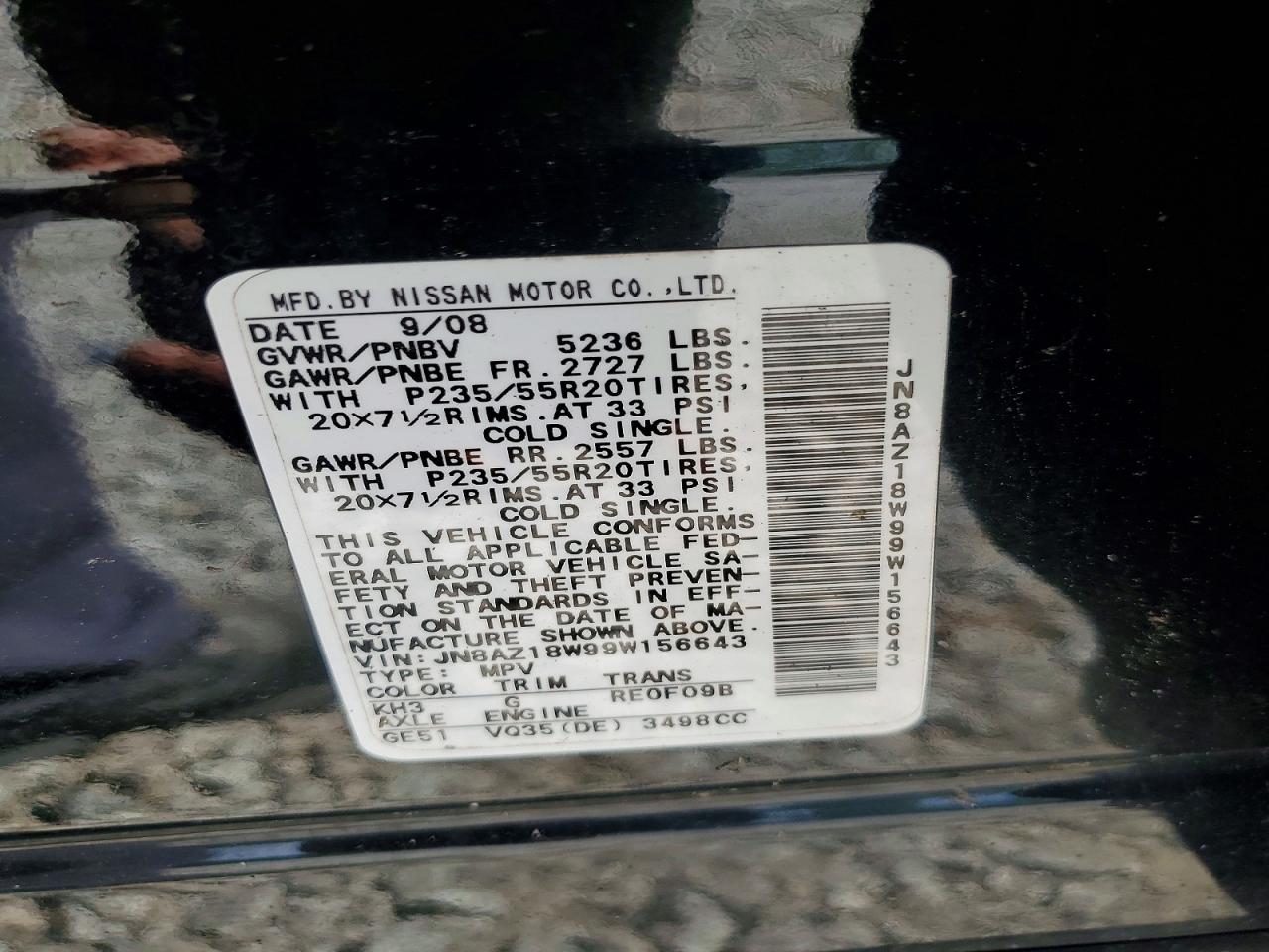 2009 NISSAN MURANO