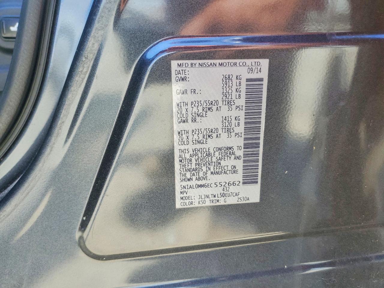 2014 INFINITI QX60 BASE