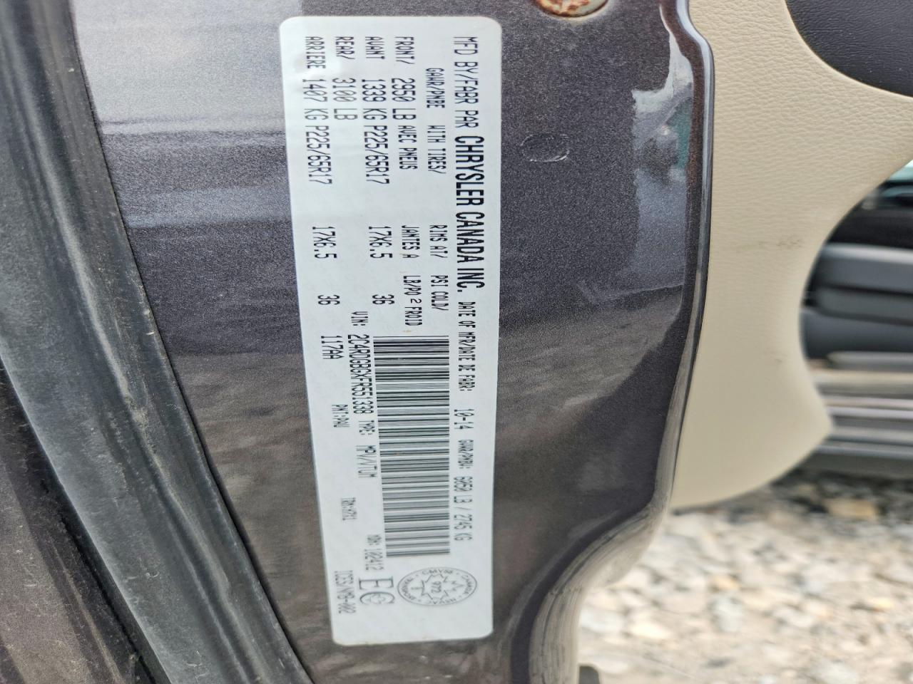 2015 DODGE CARAVAN