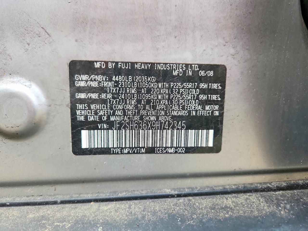 2009 SUBARU FORESTER