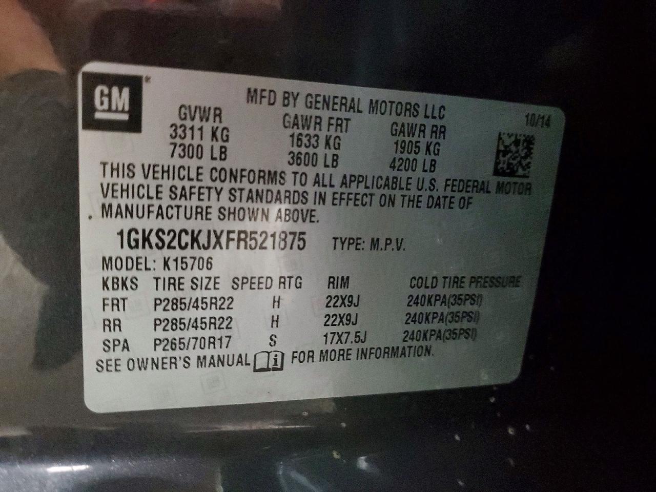 2015 GMC YUKON