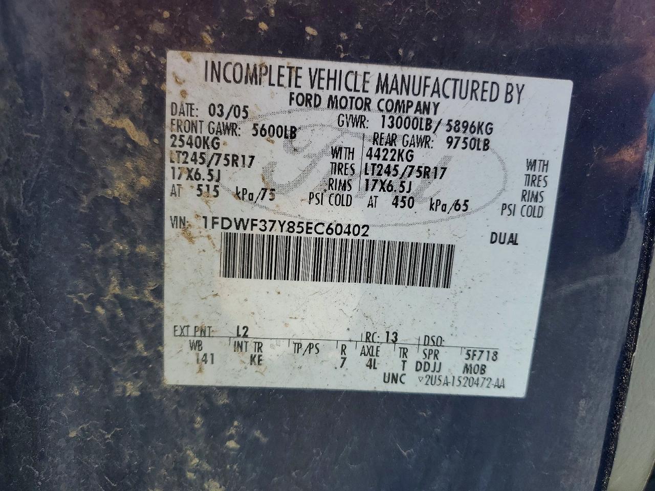 2005 FORD F350