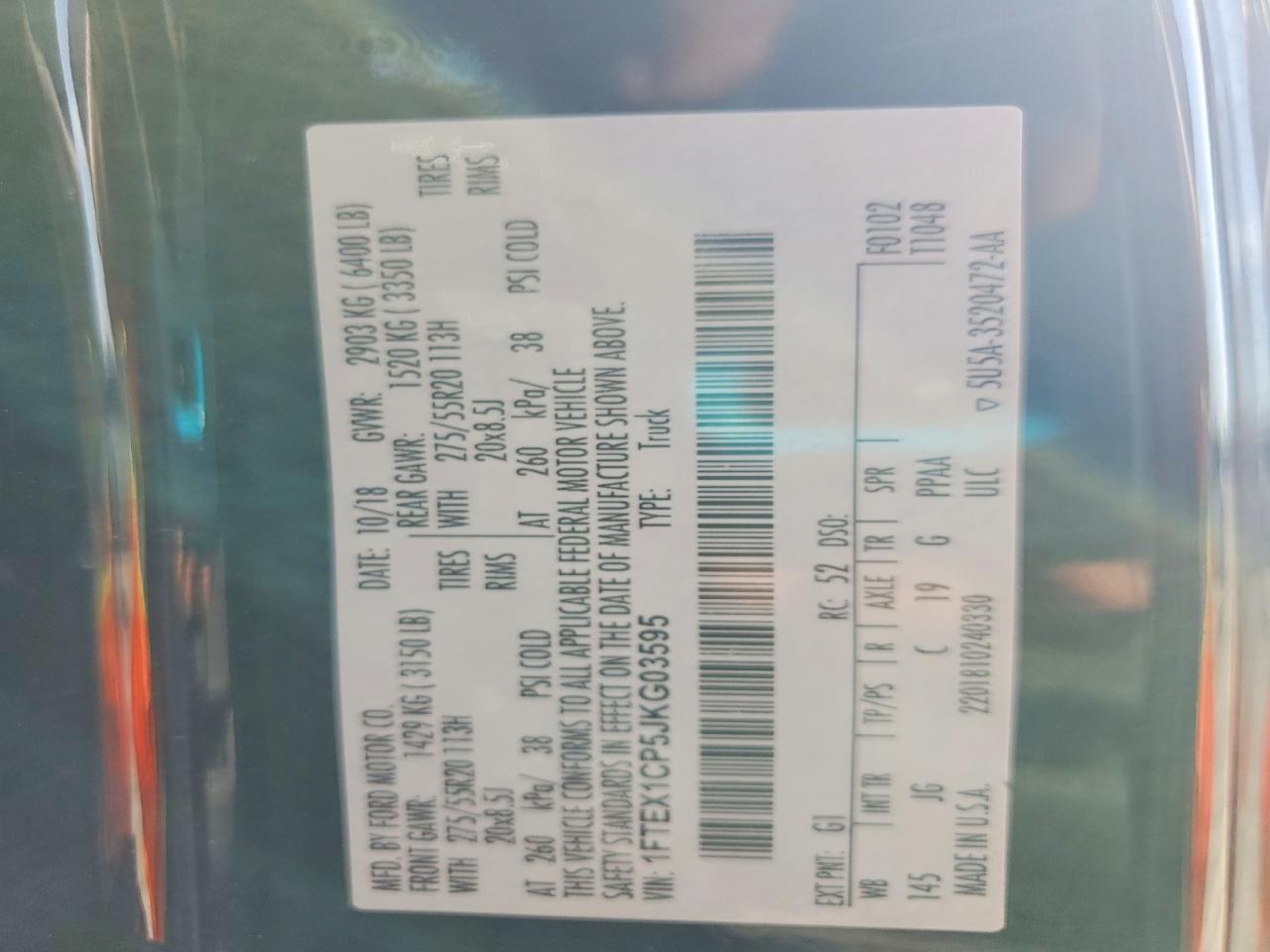 2018 FORD F150