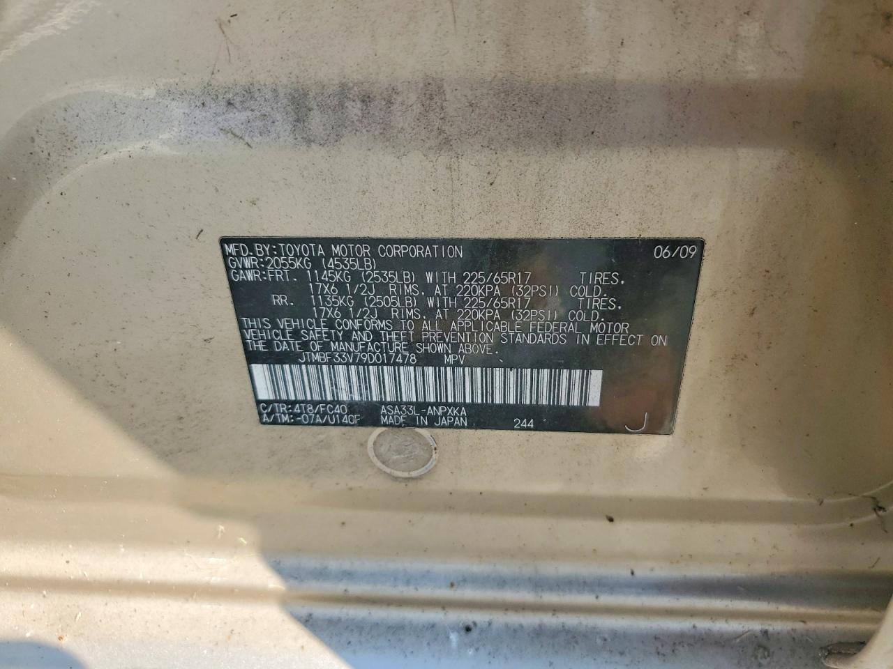 2009 TOYOTA RAV4