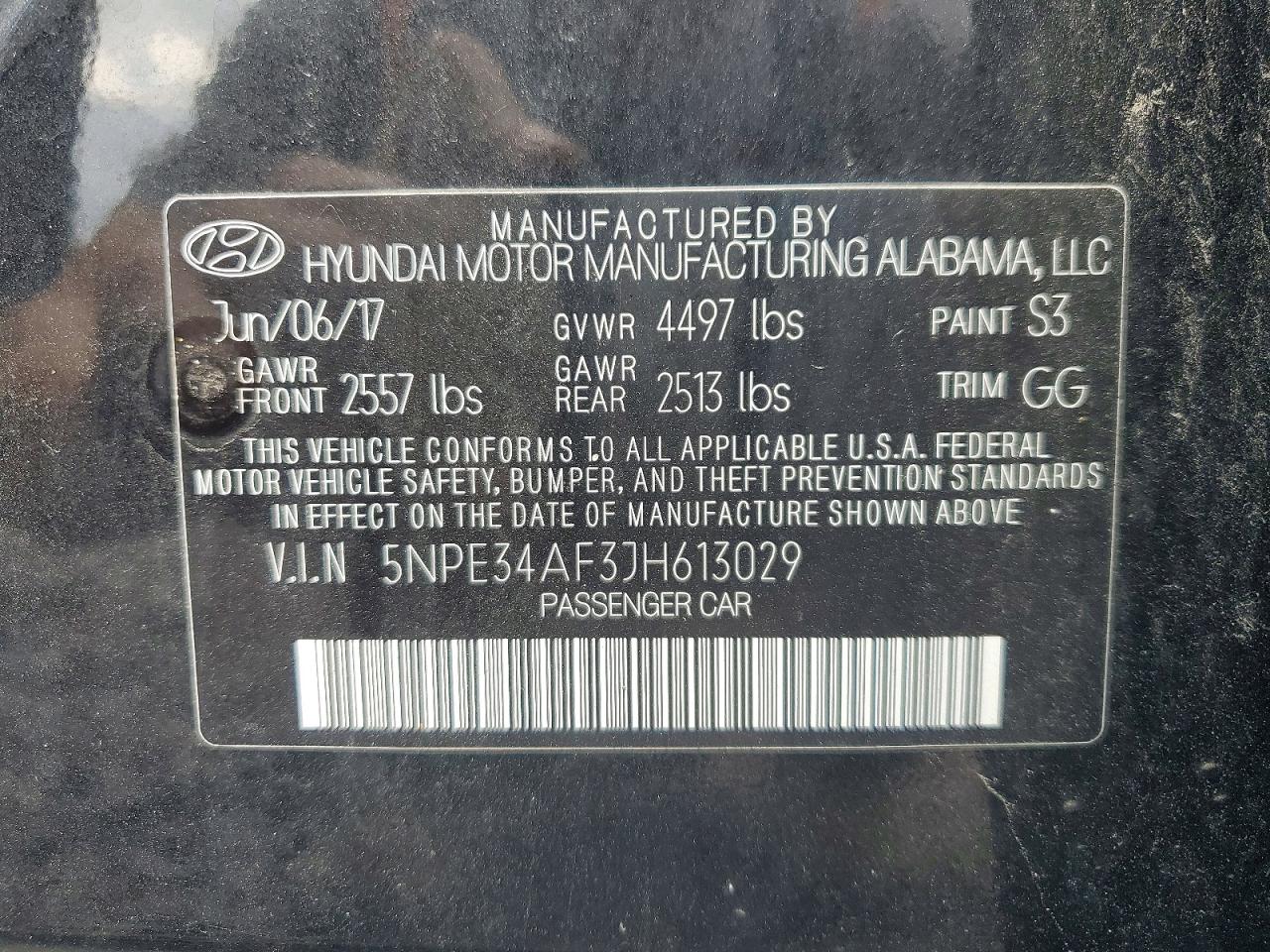 2018 HYUNDAI SONATA