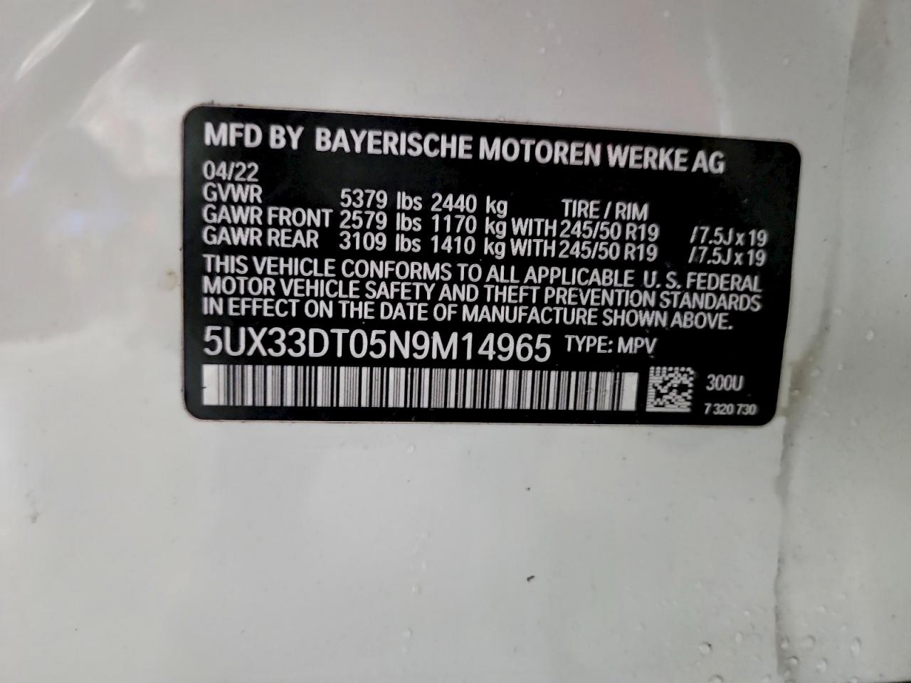2022 BMW X4