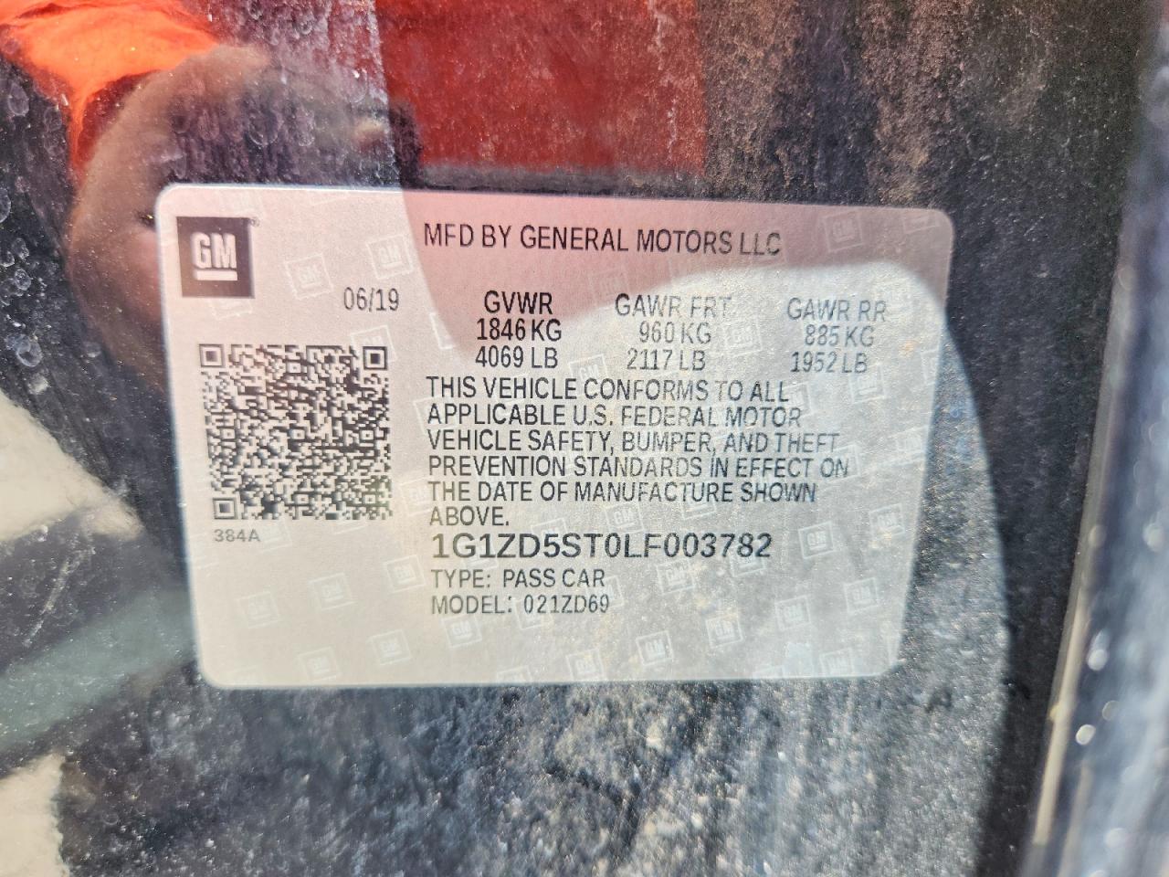 2020 CHEVROLET MALIBU