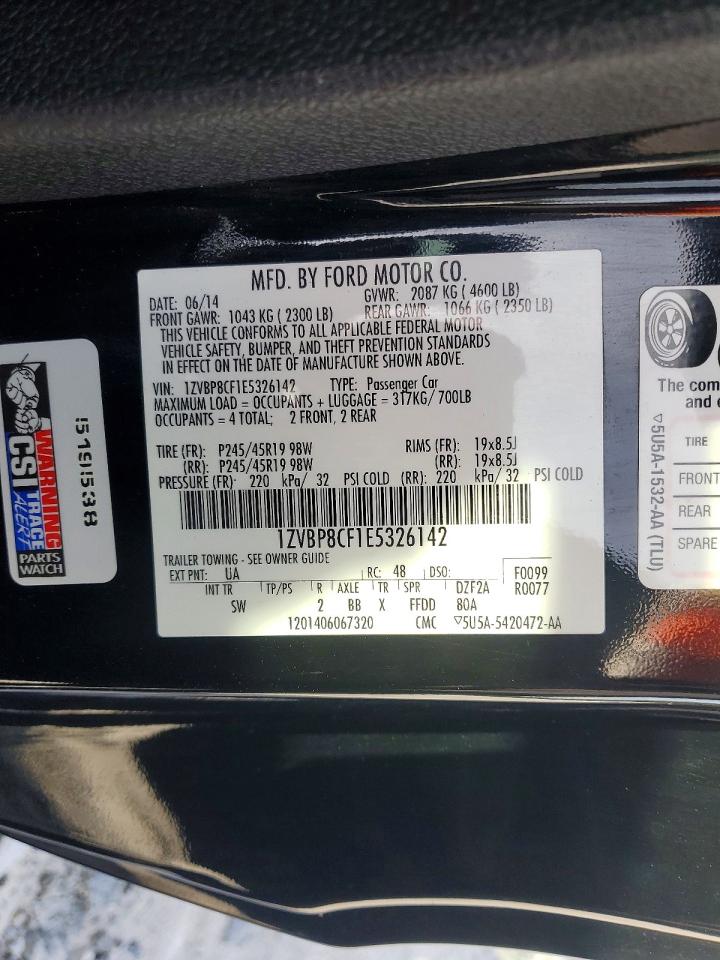 2014 FORD MUSTANG
