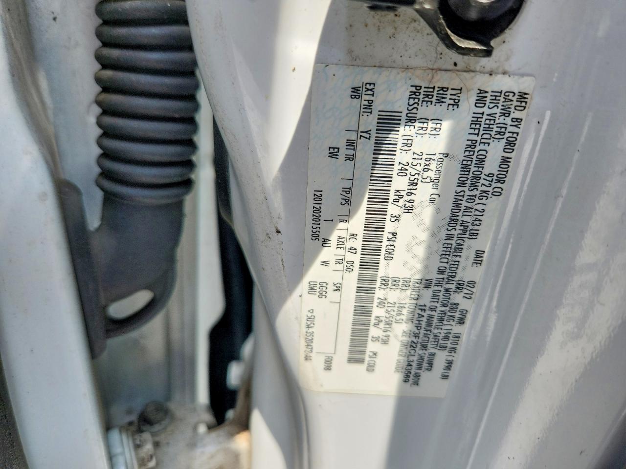 2012 FORD FOCUS