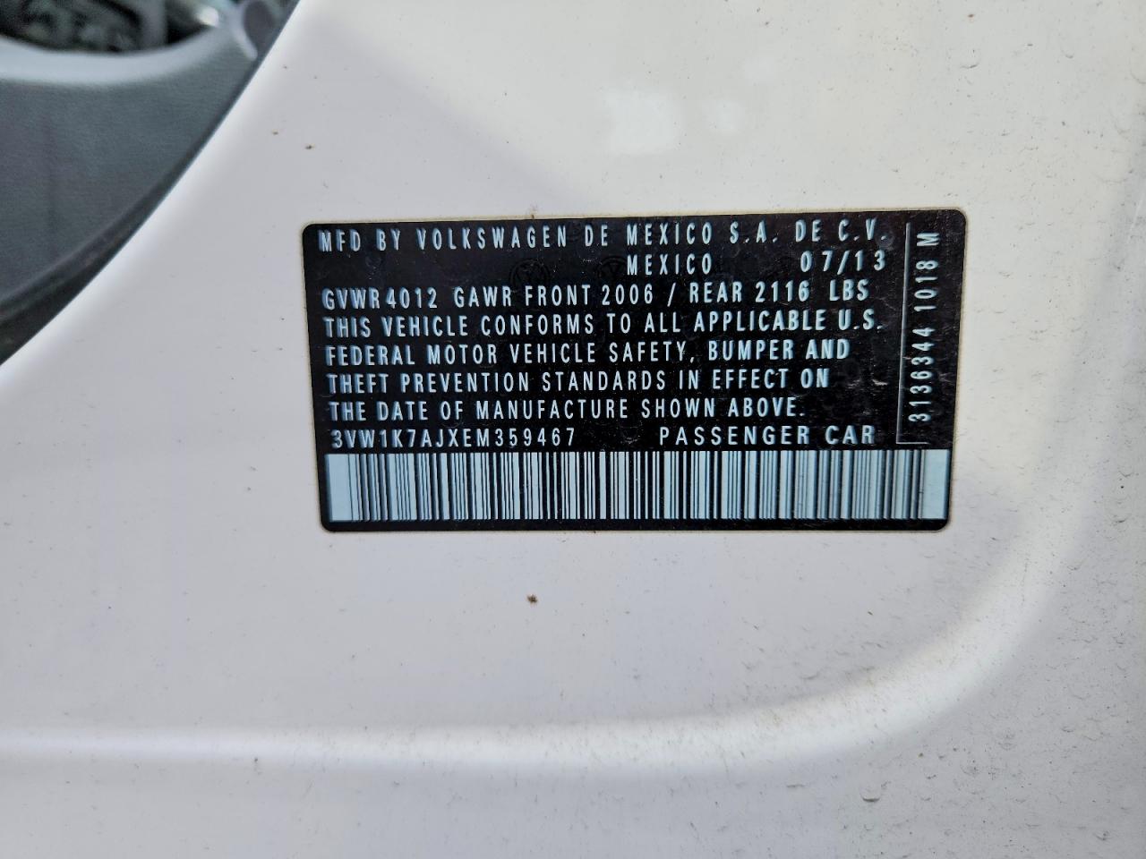 2014 VOLKSWAGEN JETTA