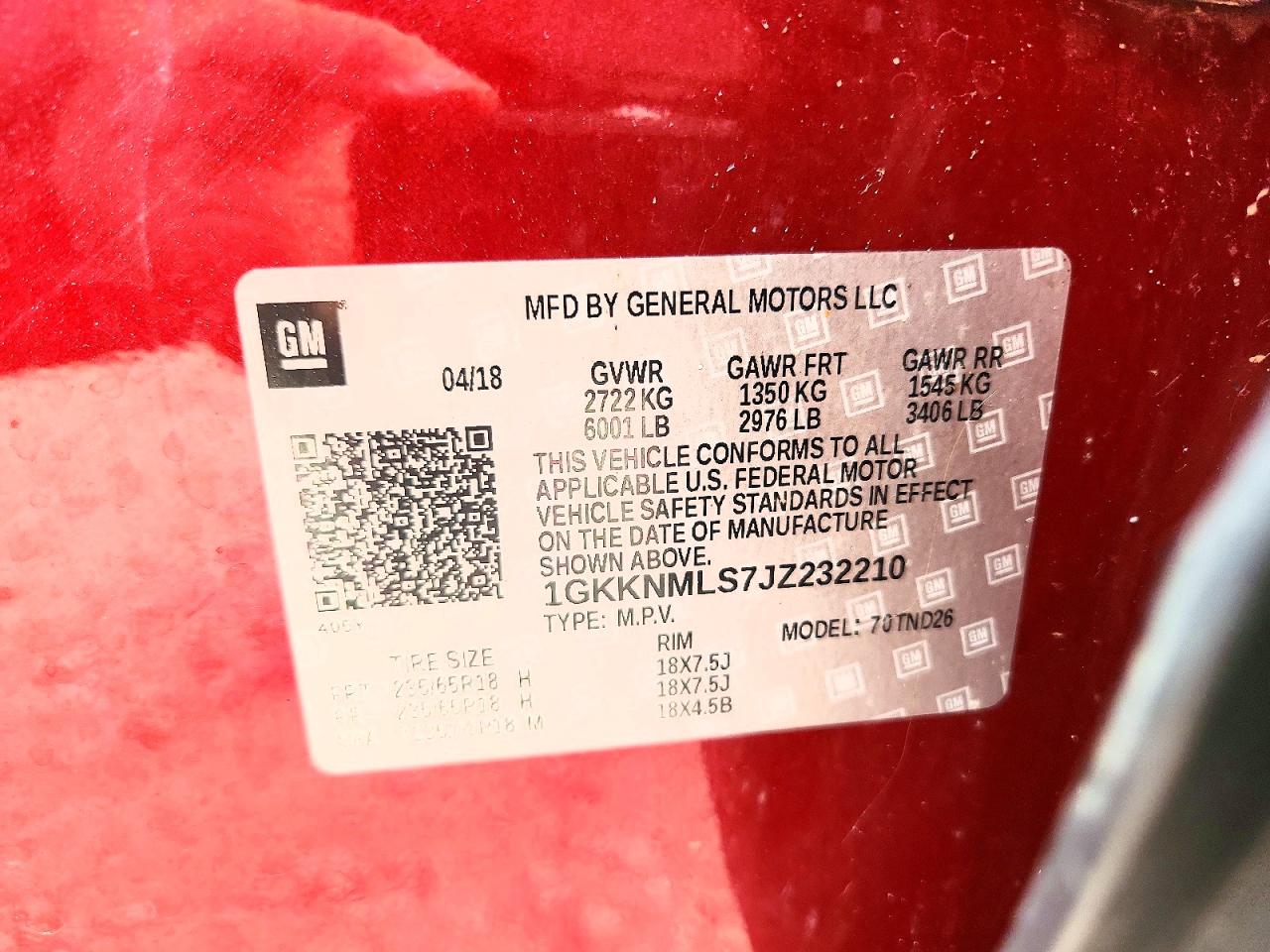 2018 GMC ACADIA