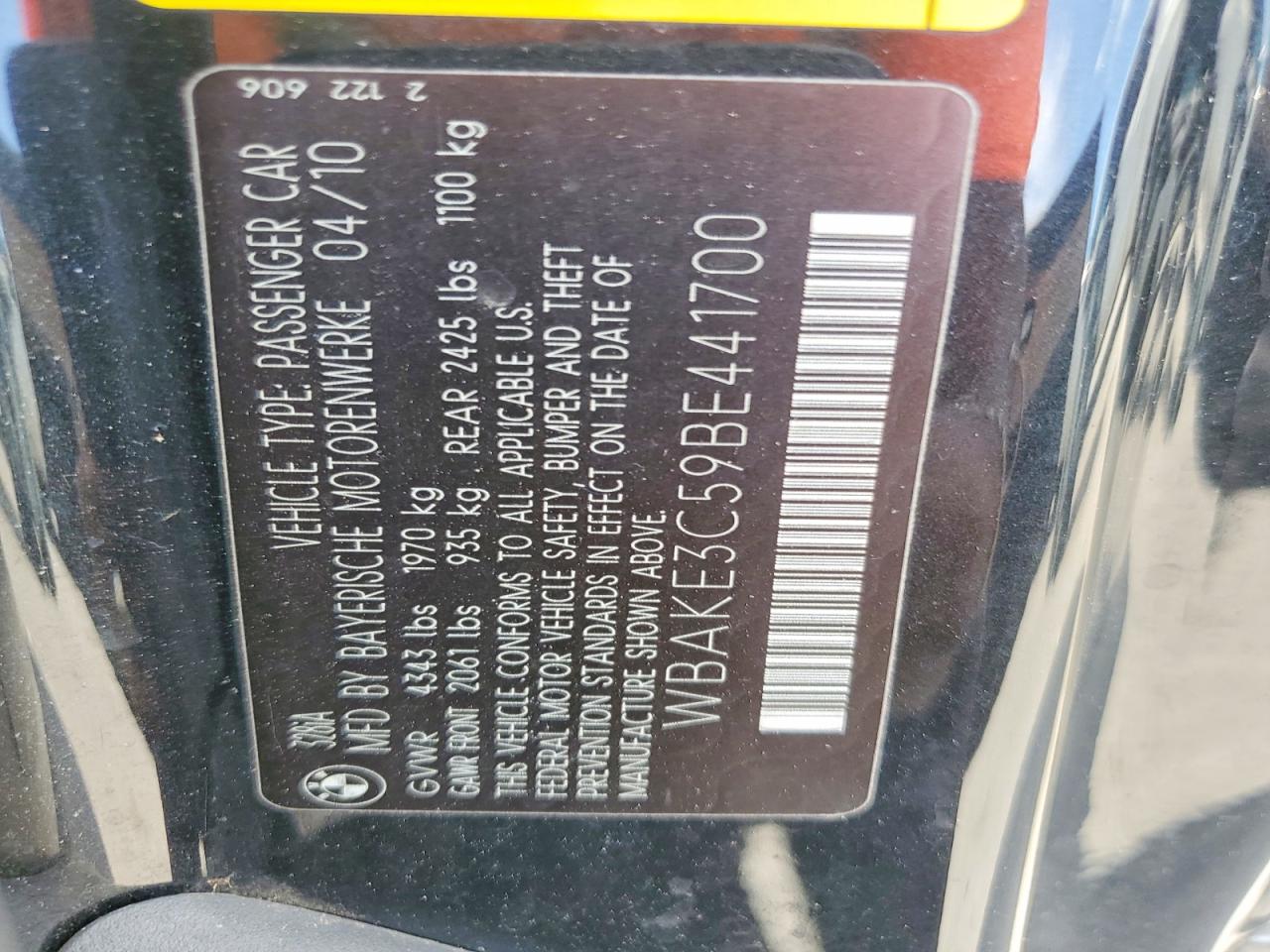 2011 BMW 3 SERIES