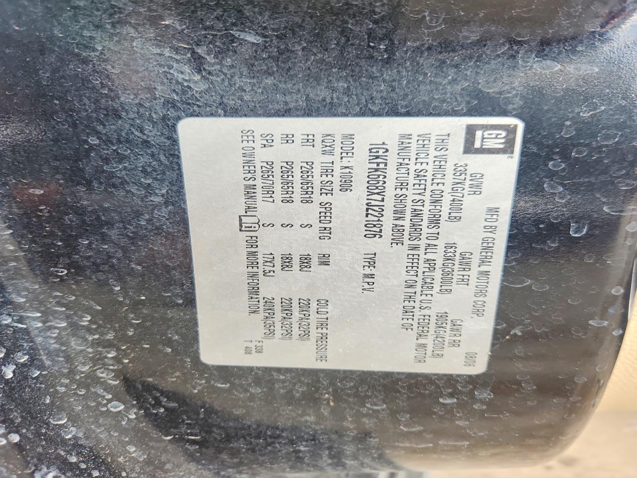 2007 GMC YUKON