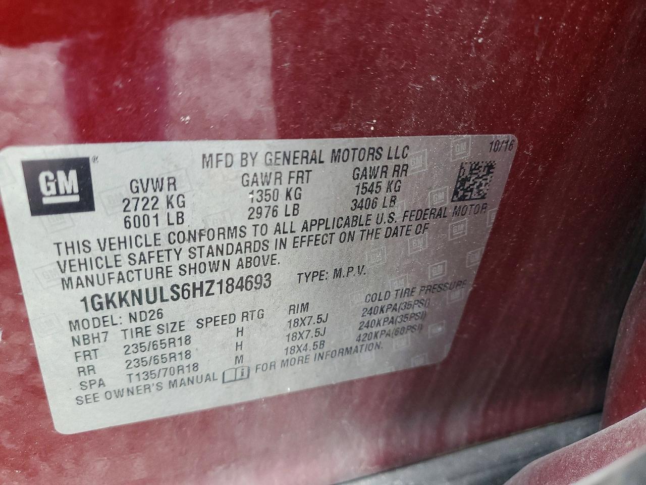 2017 GMC ACADIA