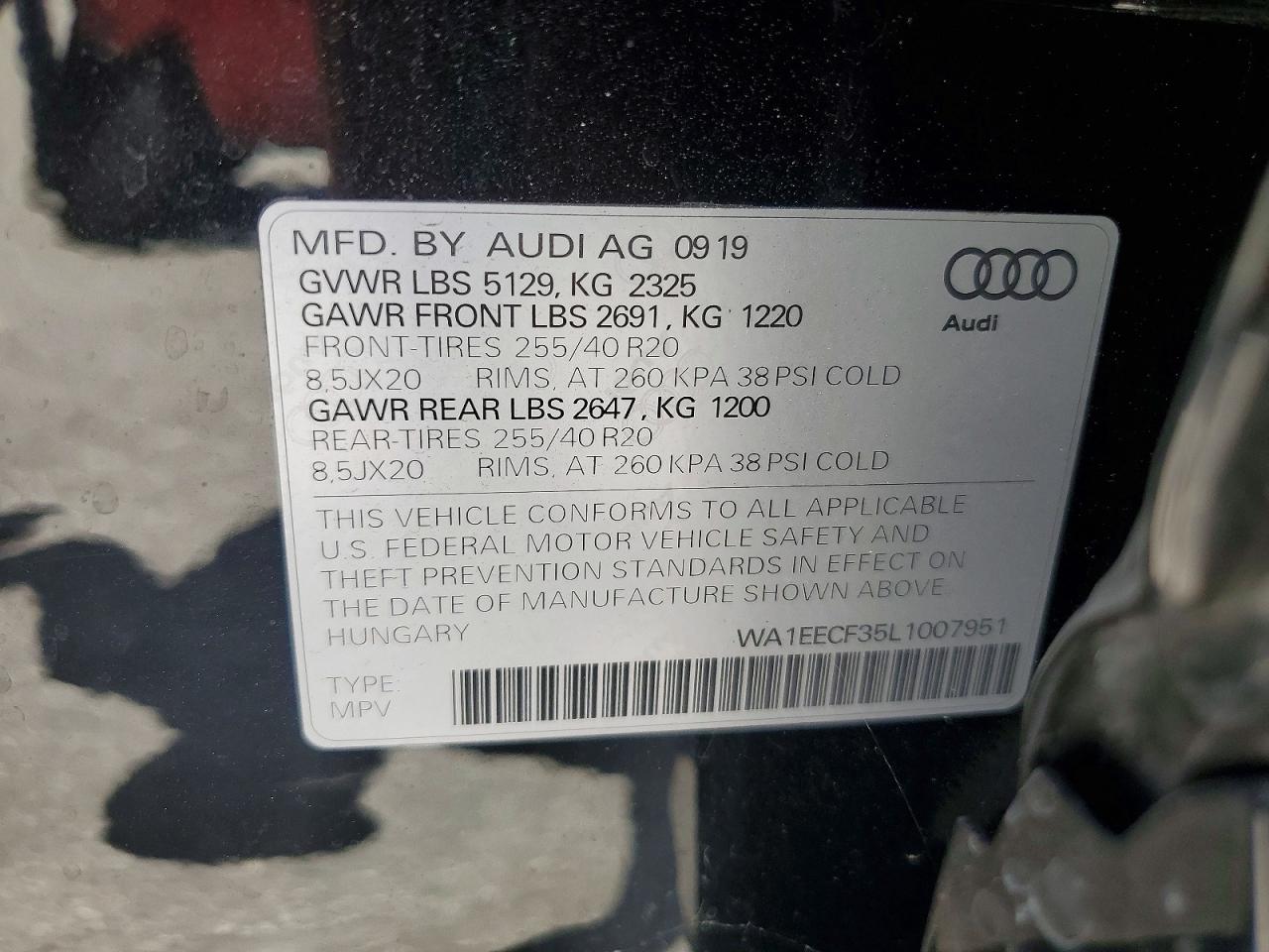 2020 AUDI Q3