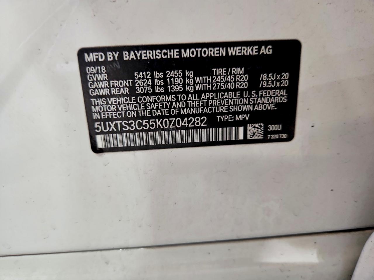 2019 BMW X3