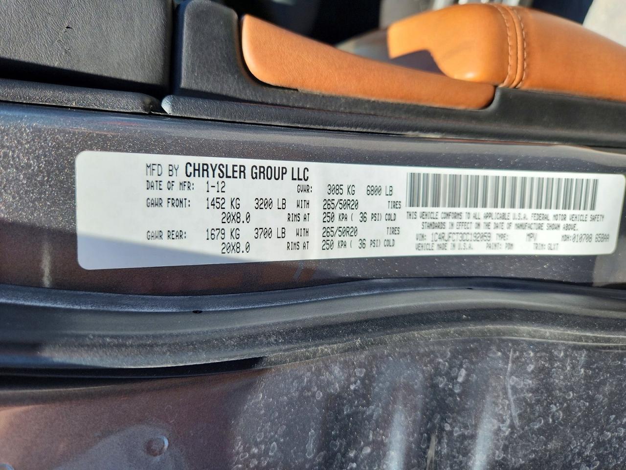 2012 JEEP CHEROKEE