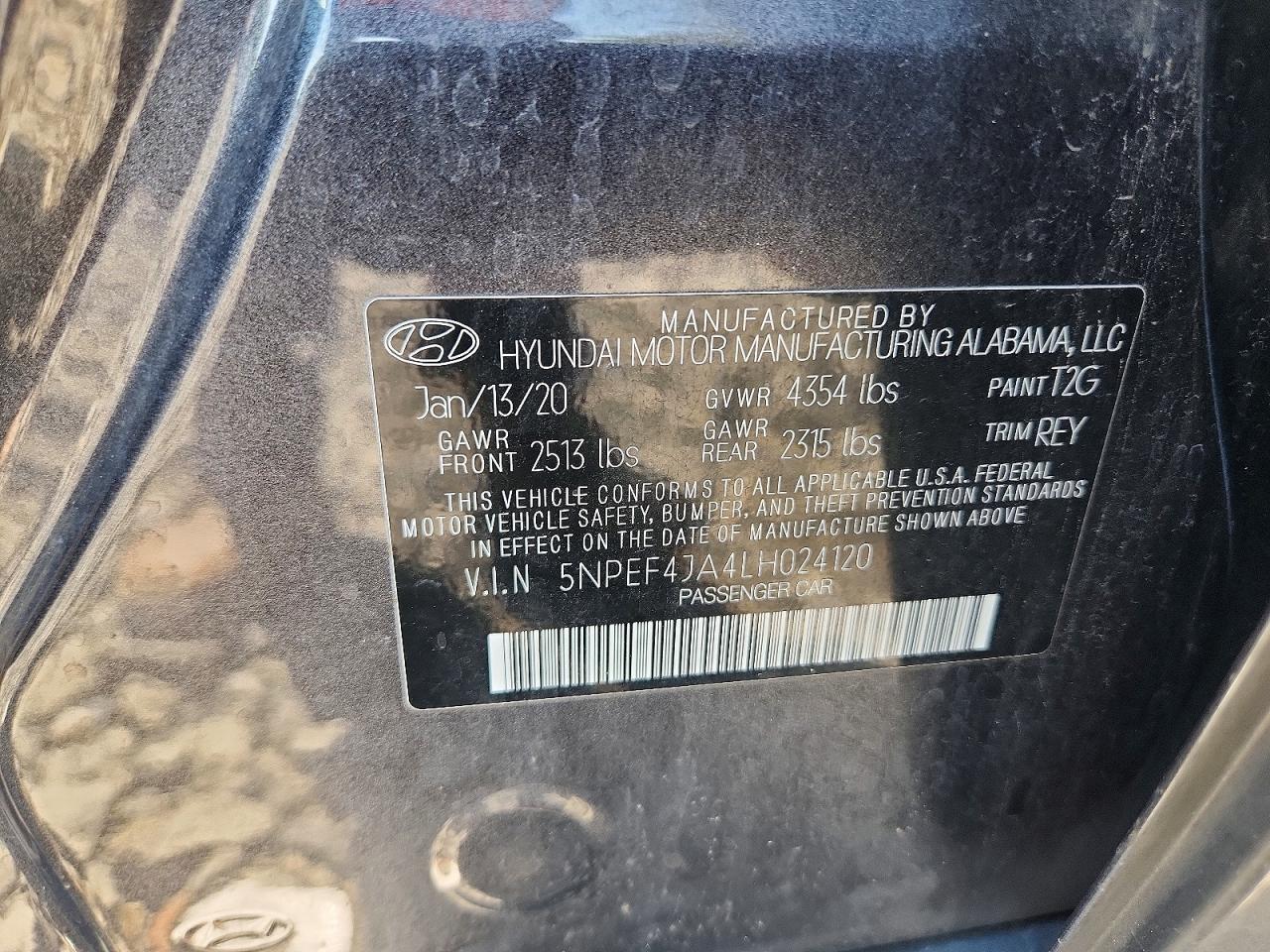 2020 HYUNDAI SONATA