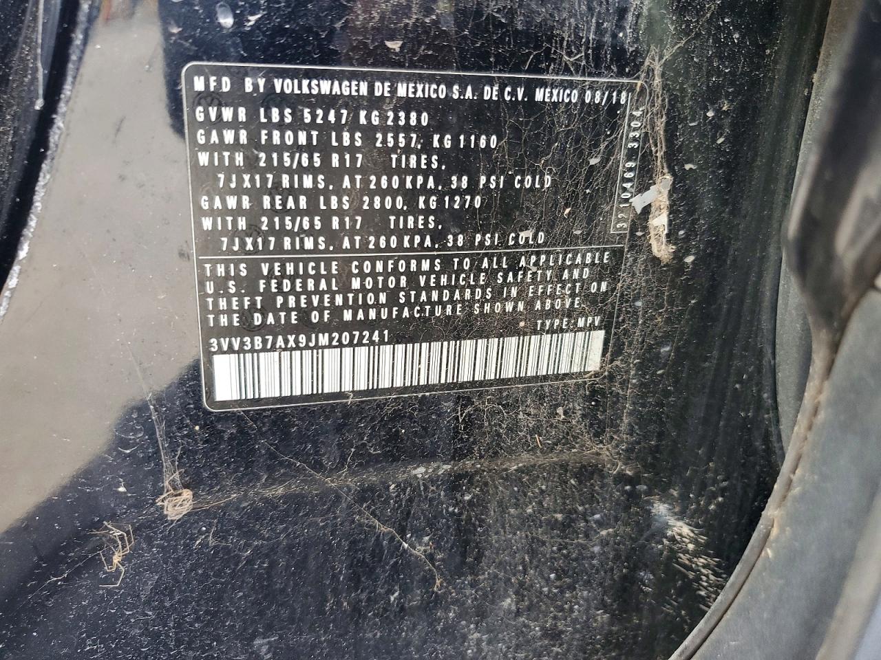2018 VOLKSWAGEN TIGUAN