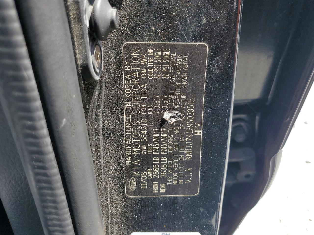 2009 KIA BORREGO