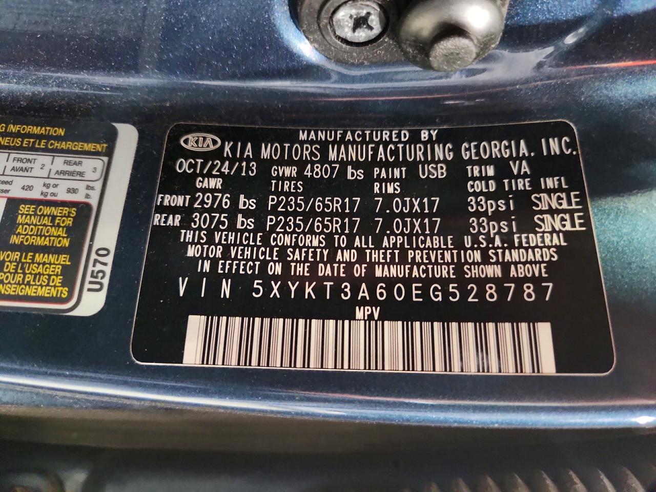 2014 KIA SORENTO
