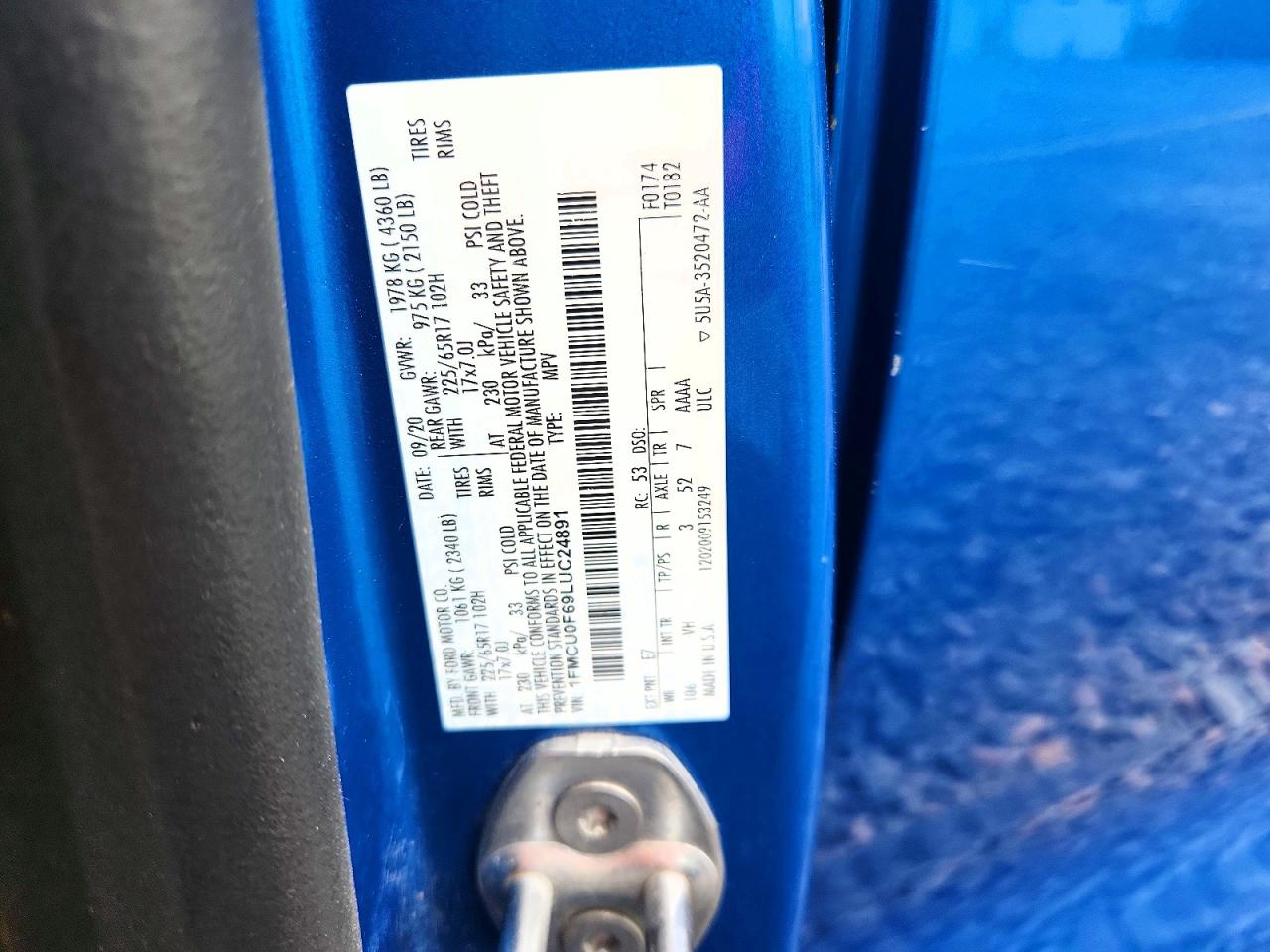2020 FORD ESCAPE