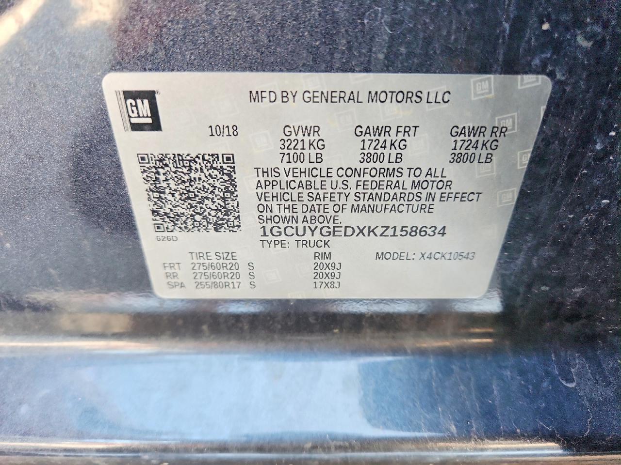 2019 CHEVROLET SILVERADO