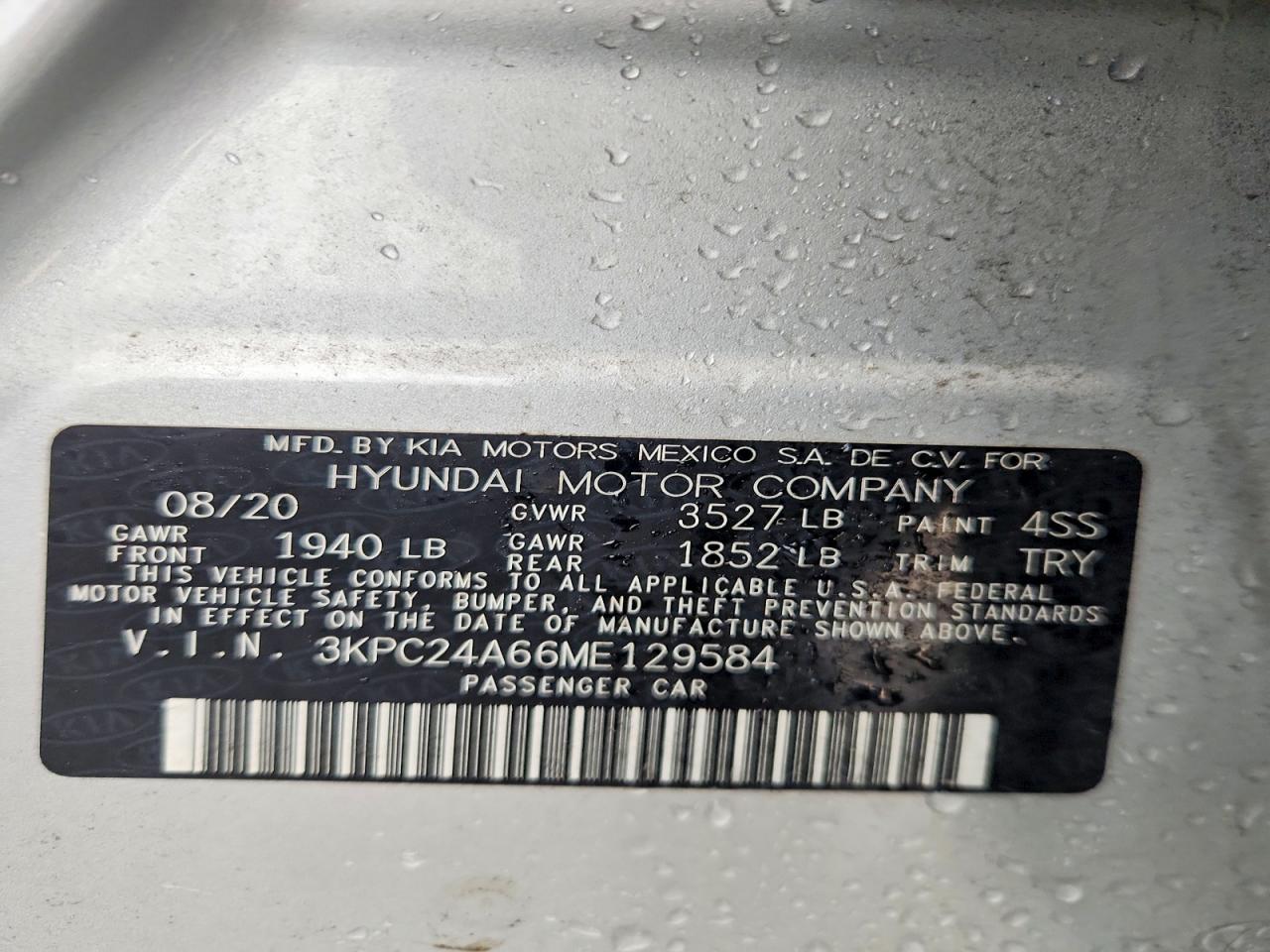 2021 HYUNDAI ACCENT