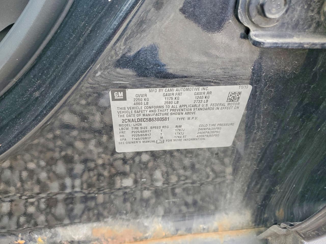 2011 CHEVROLET EQUINOX