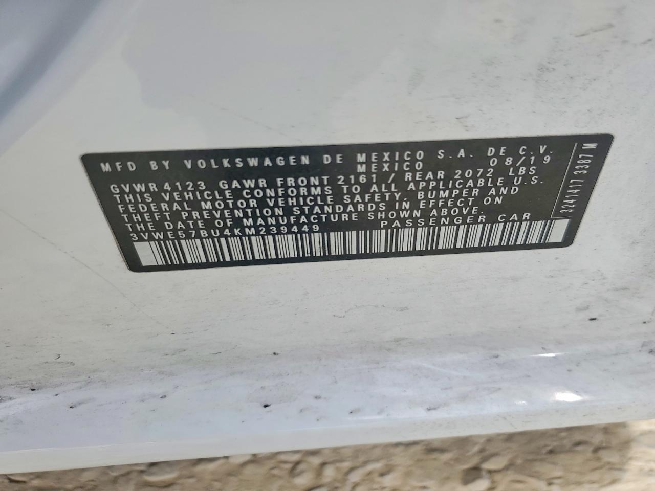 2019 VOLKSWAGEN JETTA