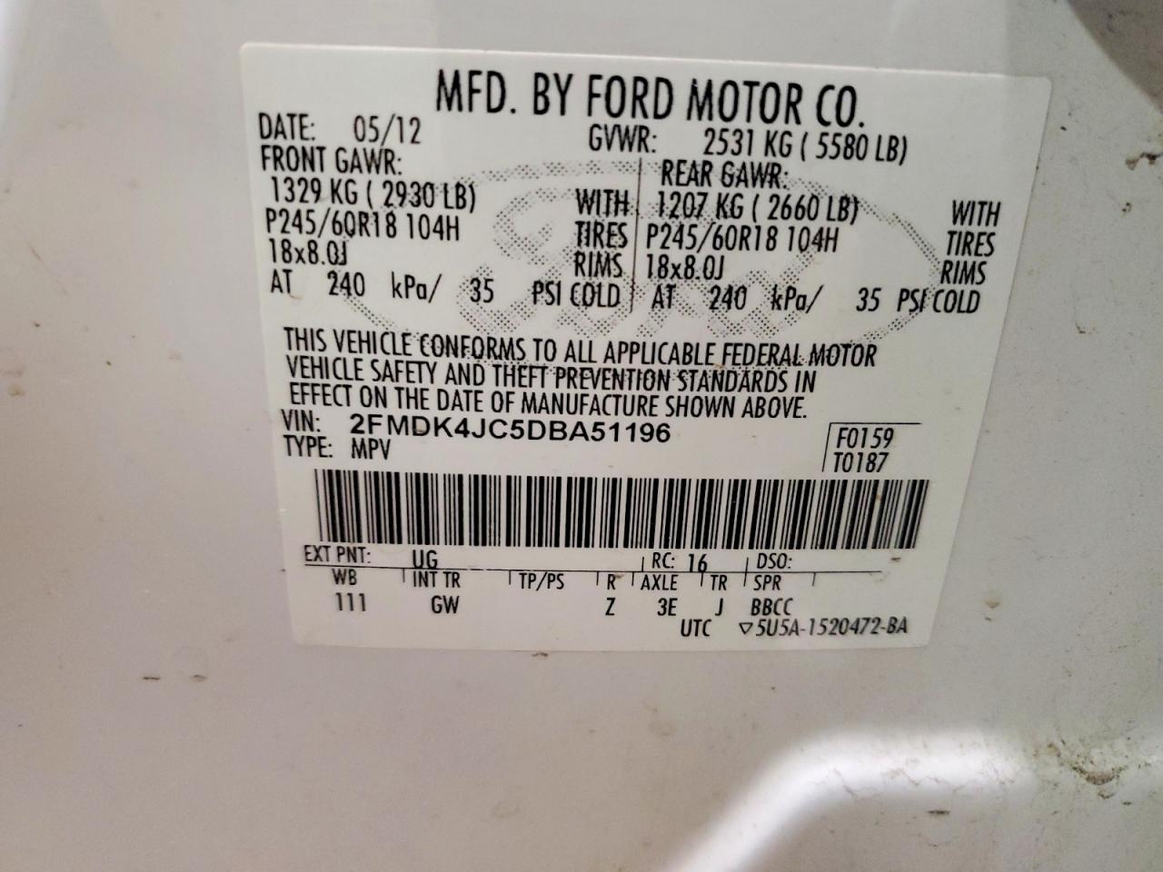 2013 FORD EDGE