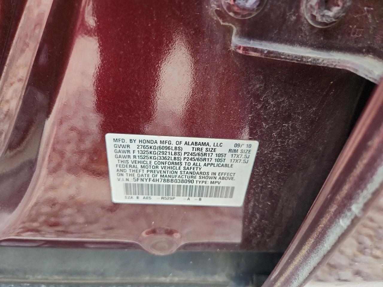 2011 HONDA PILOT