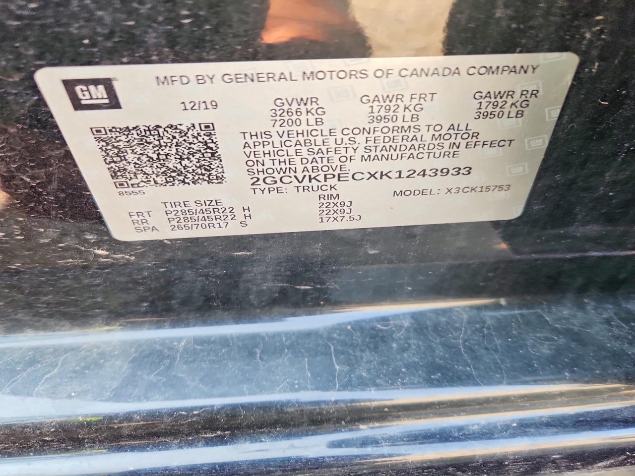2019 CHEVROLET SILVERADO