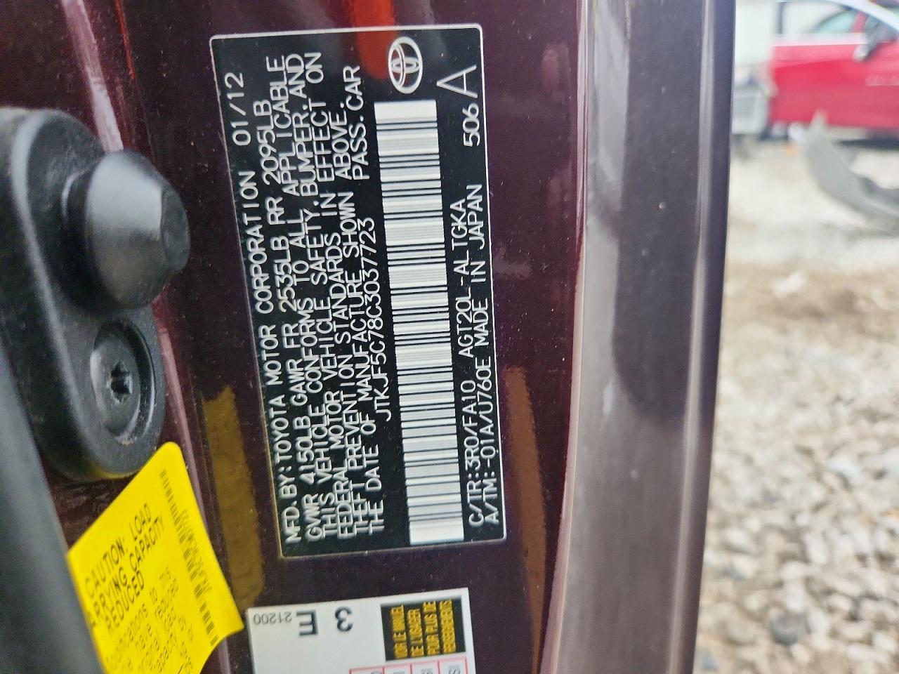 2012 SCION TC