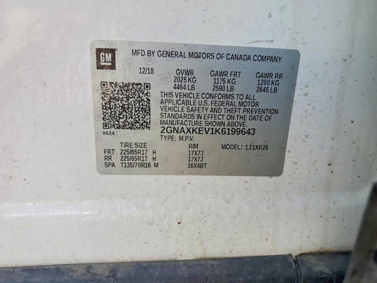 2019 CHEVROLET EQUINOX