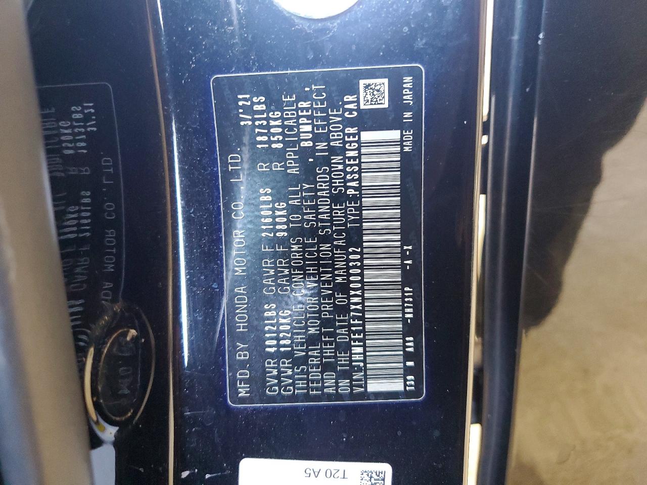 2022 HONDA CIVIC