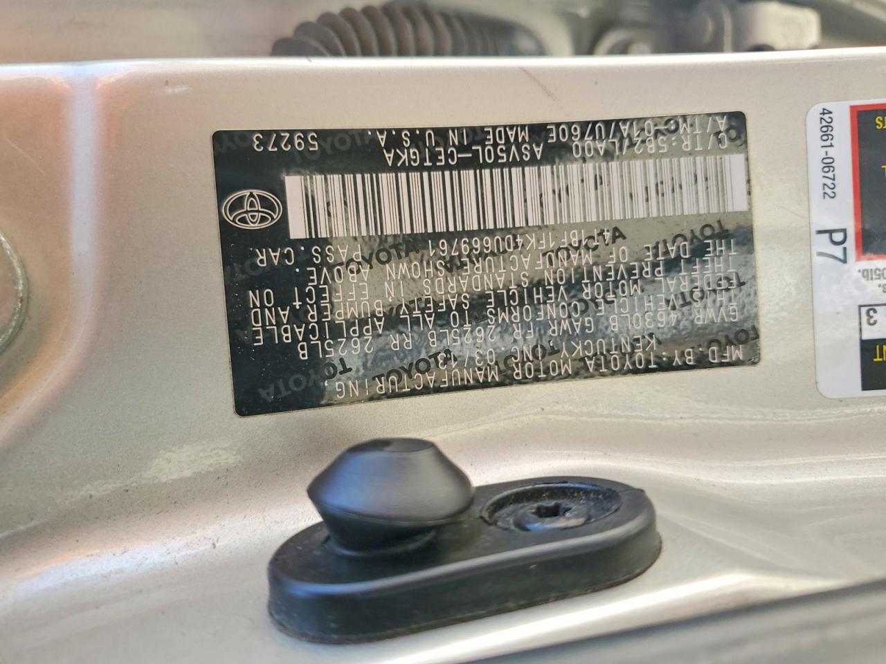 2013 TOYOTA CAMRY
