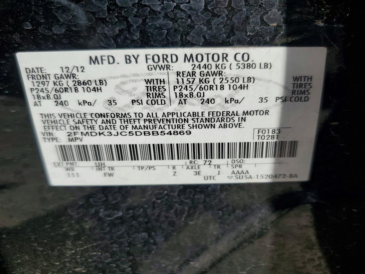 2013 FORD EDGE