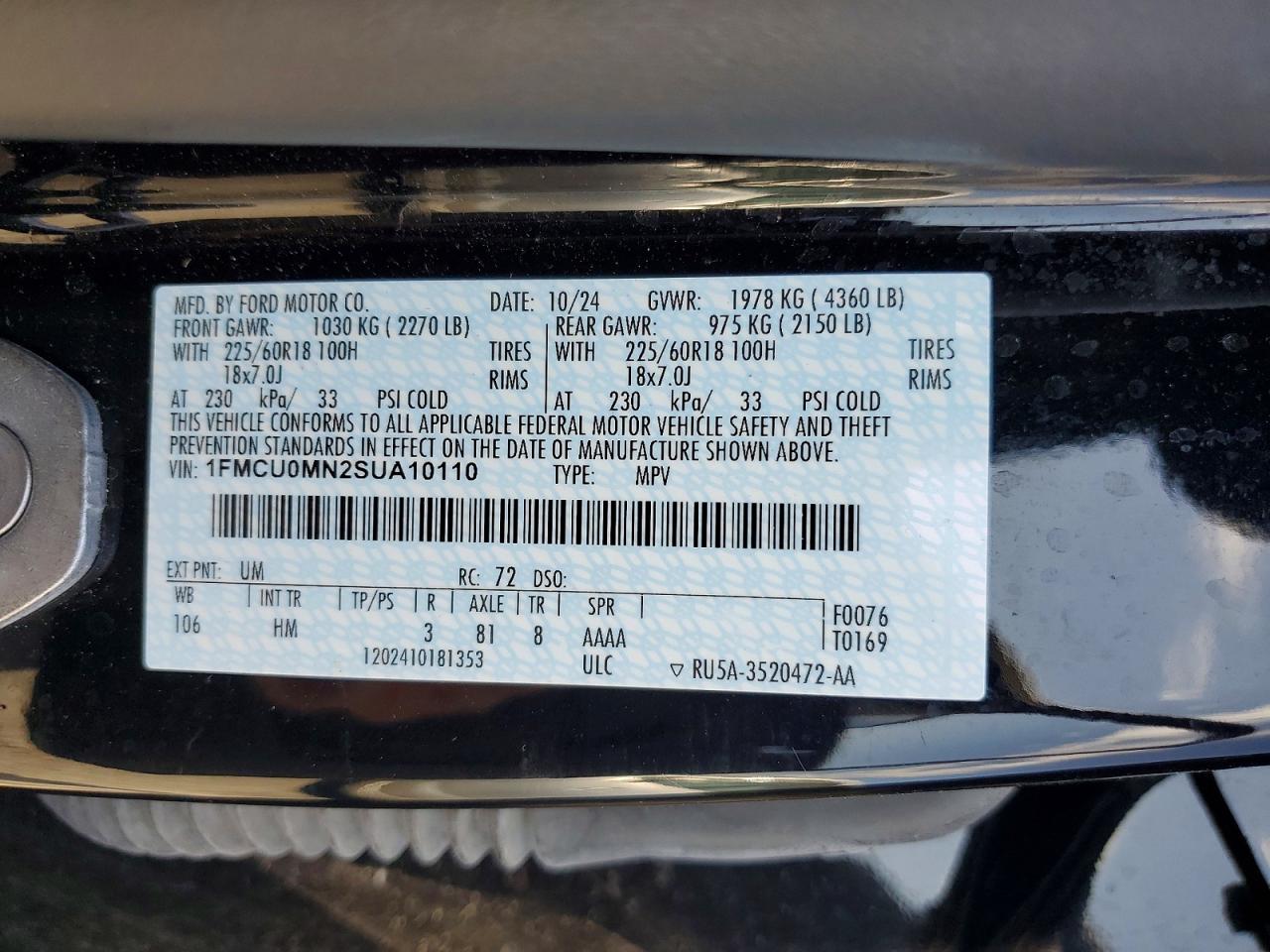 2025 FORD ESCAPE