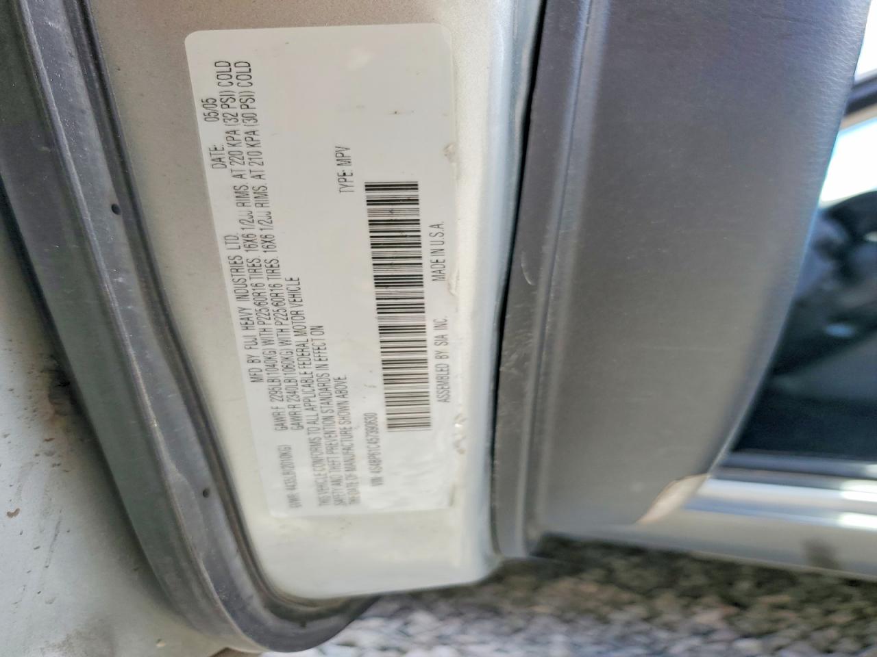 2005 SUBARU LEGACY