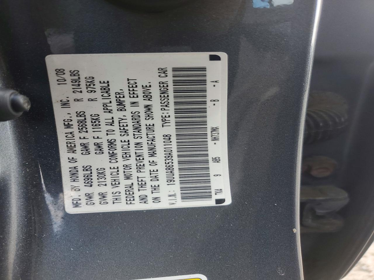 2009 ACURA TL