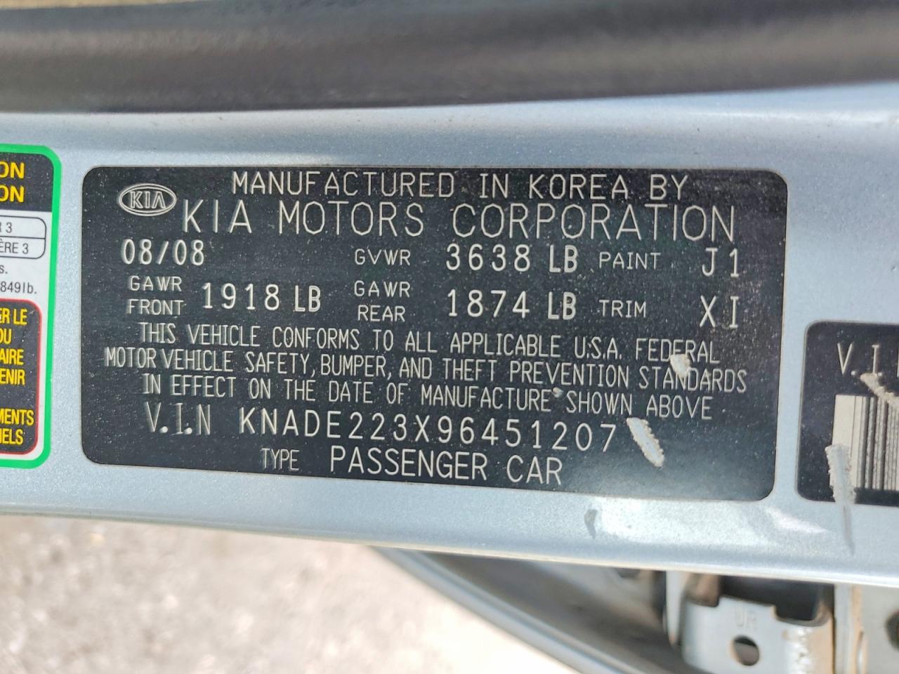 2009 KIA RIO