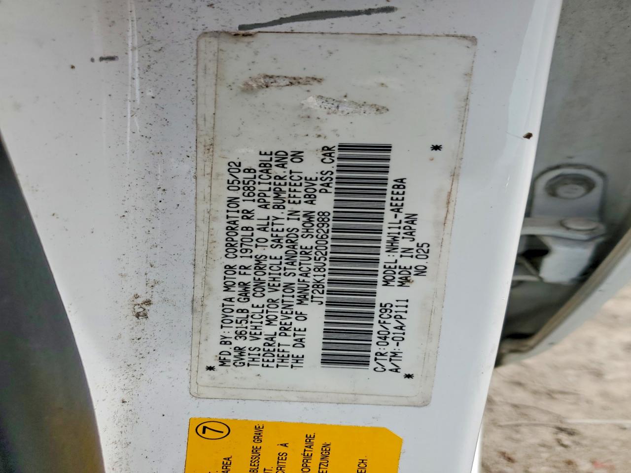 2002 TOYOTA PRIUS