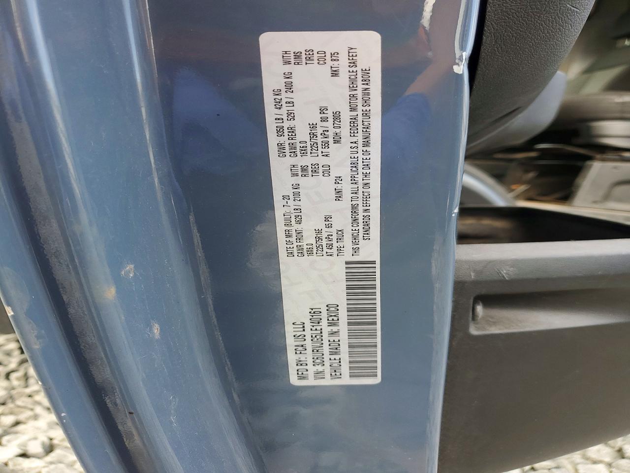 2020 RAM PROMASTER