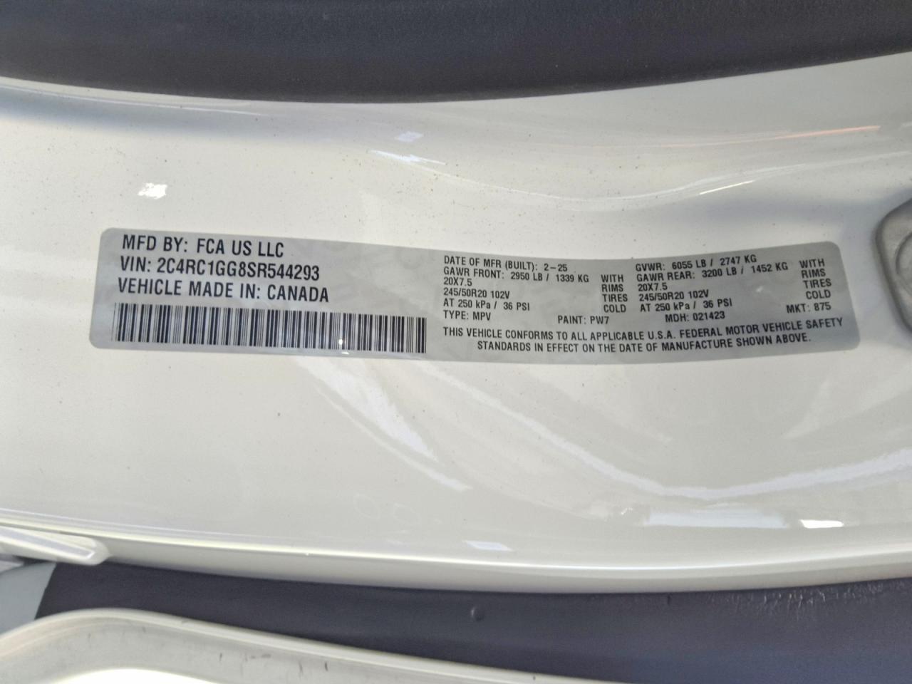 2025 CHRYSLER PACIFICA