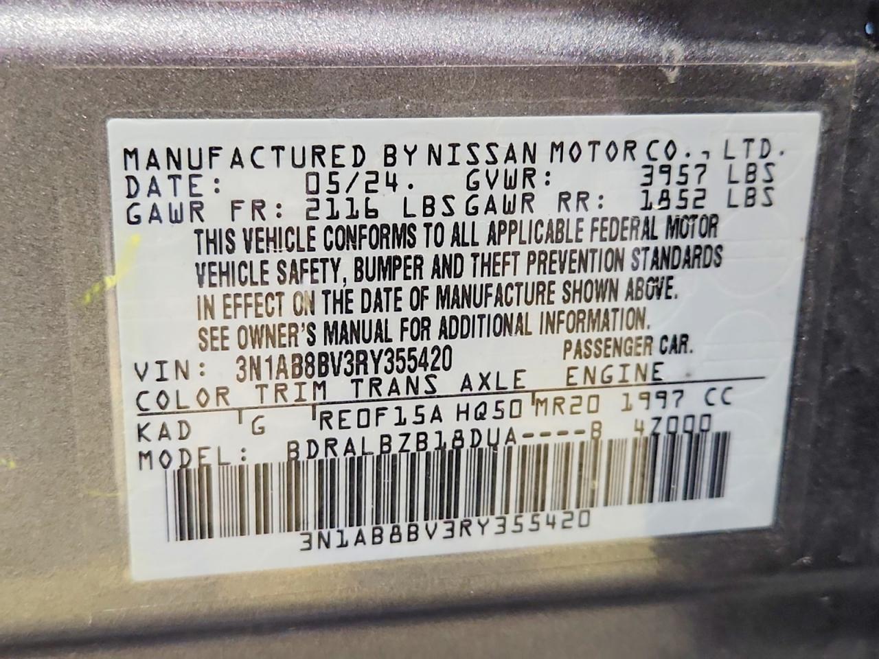 2024 NISSAN SENTRA